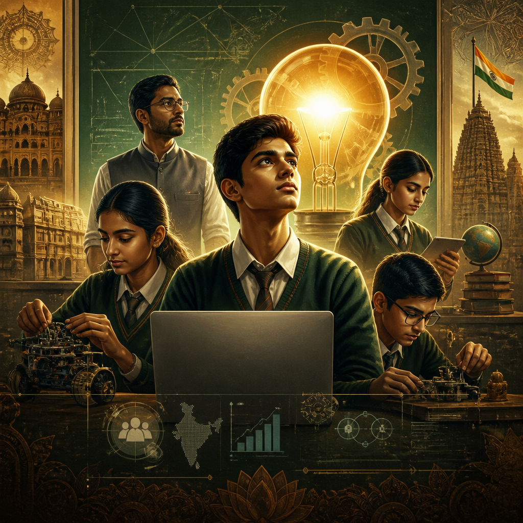 Cinematic poster for Coding + Startup Curriculum Bill