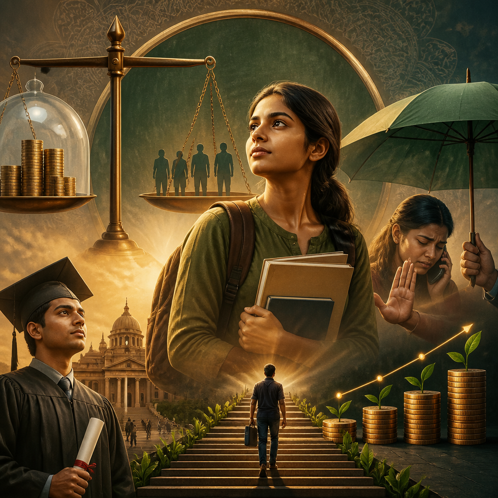 Cinematic poster for Student Loan Interest Reform Bill