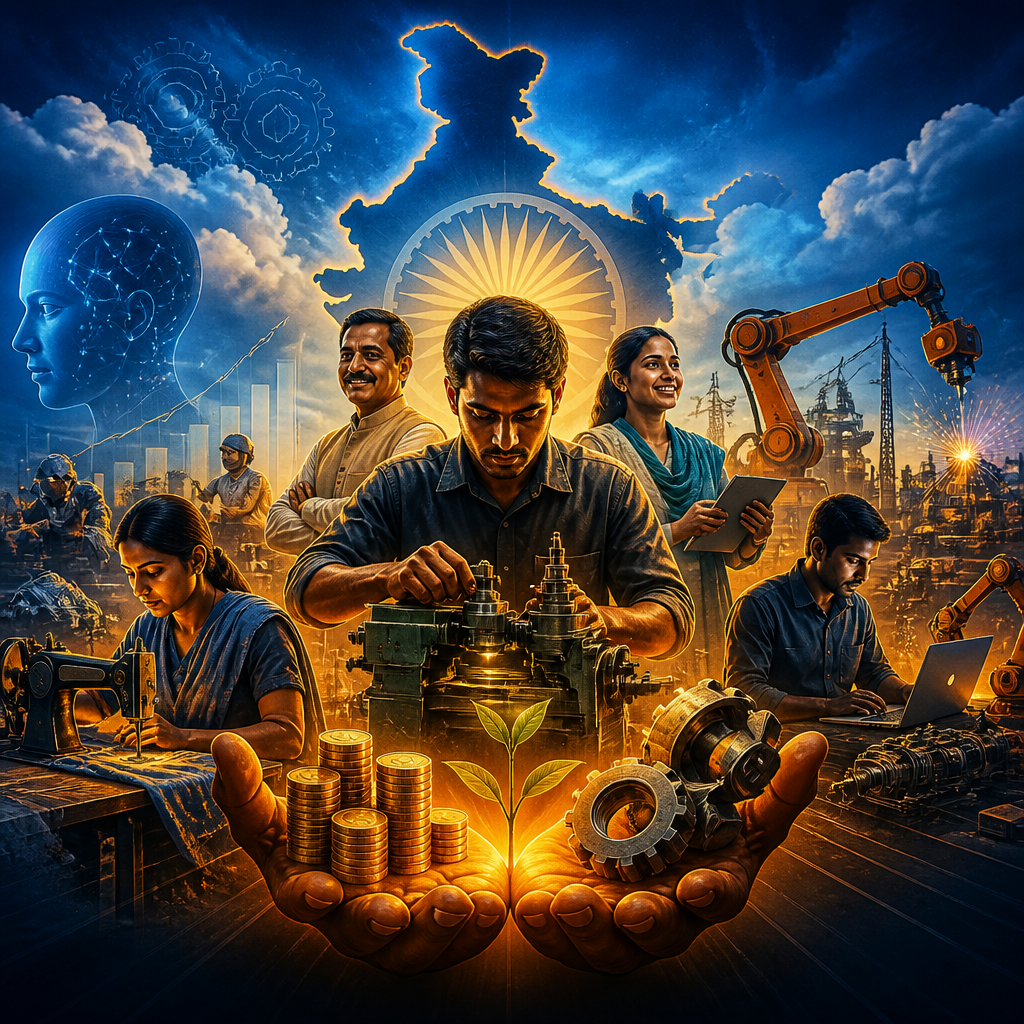 Cinematic poster for MSME Automation Support Bill