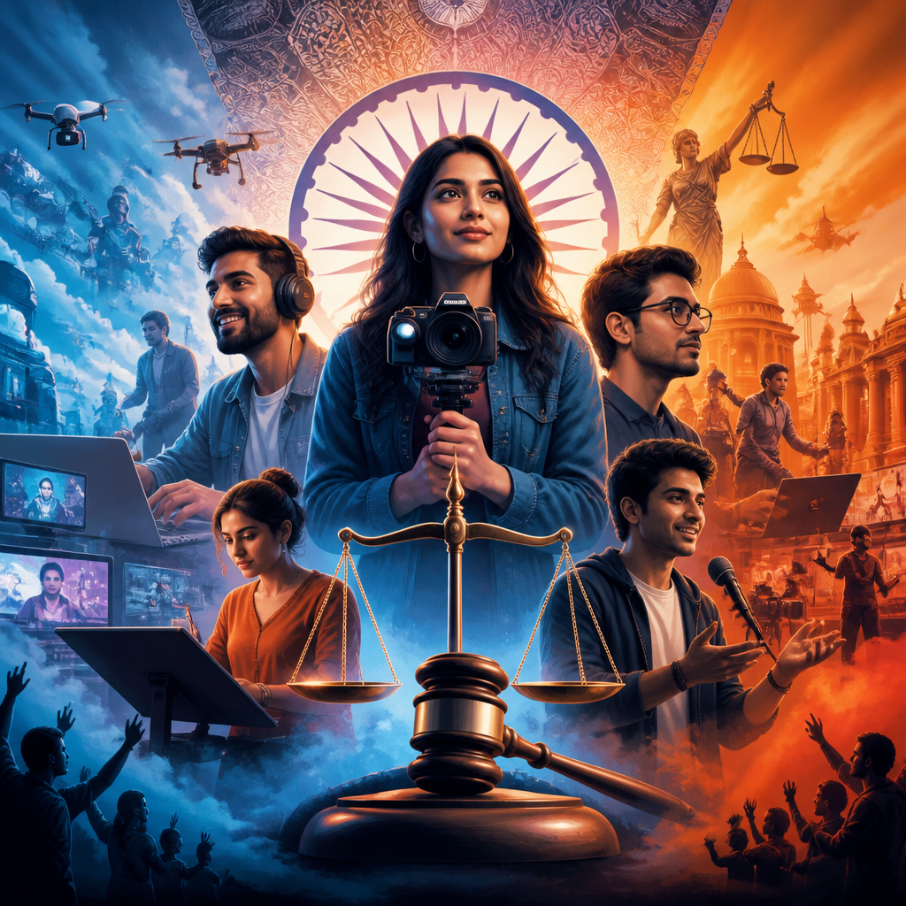 Cinematic poster for Creator Economy Recognition Bill
