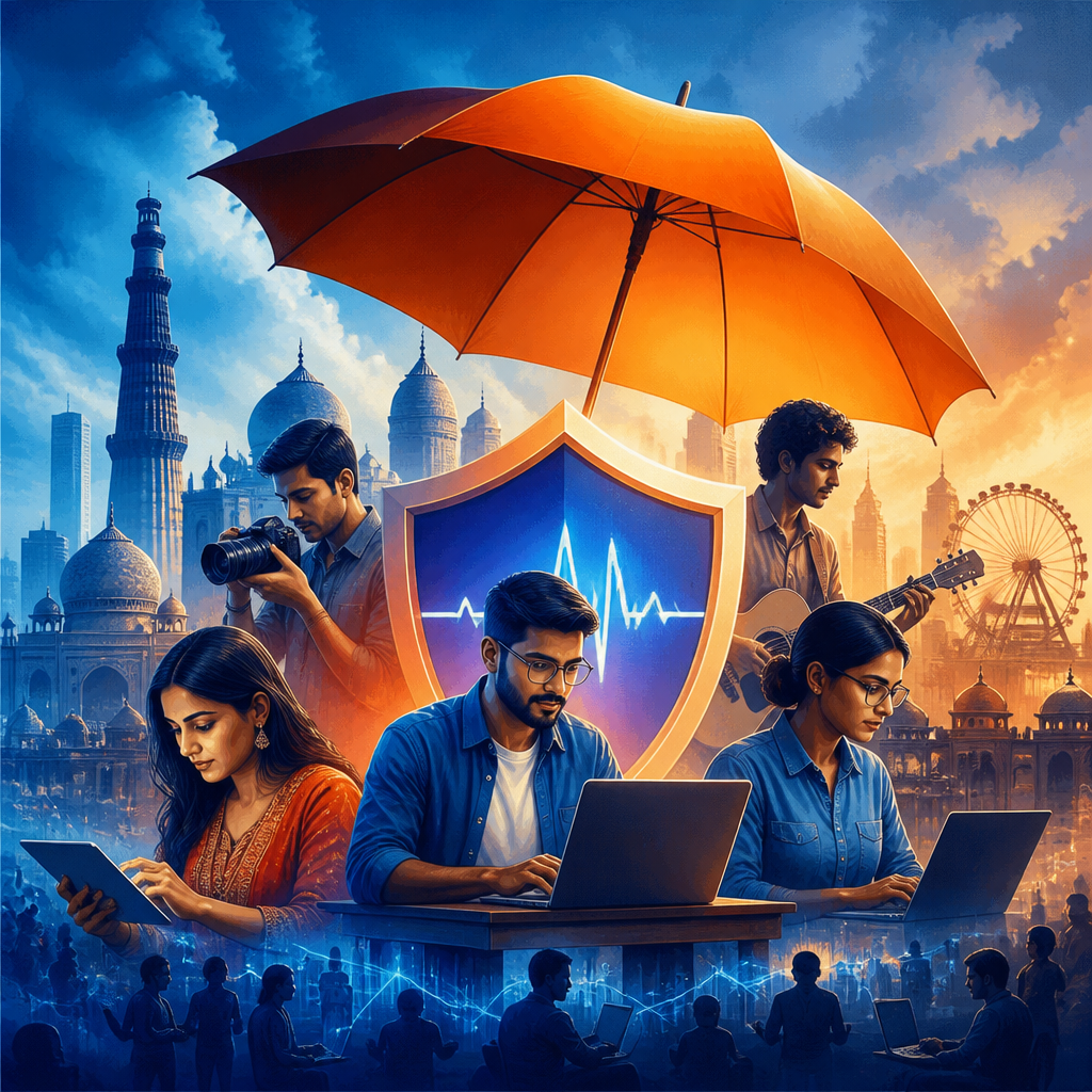 Cinematic poster for Freelance Worker Insurance Bill