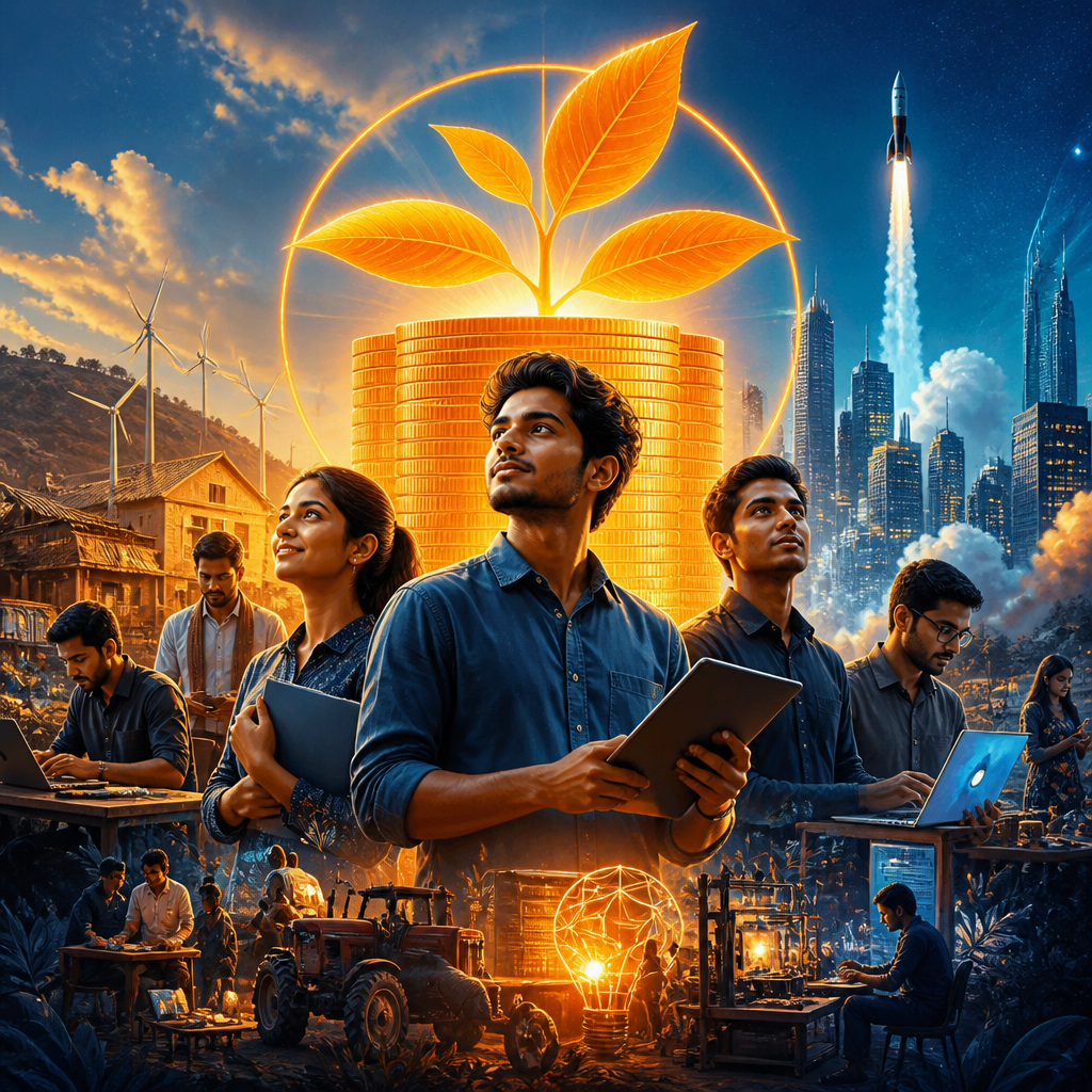 Cinematic poster for Youth Startup Fund Bill