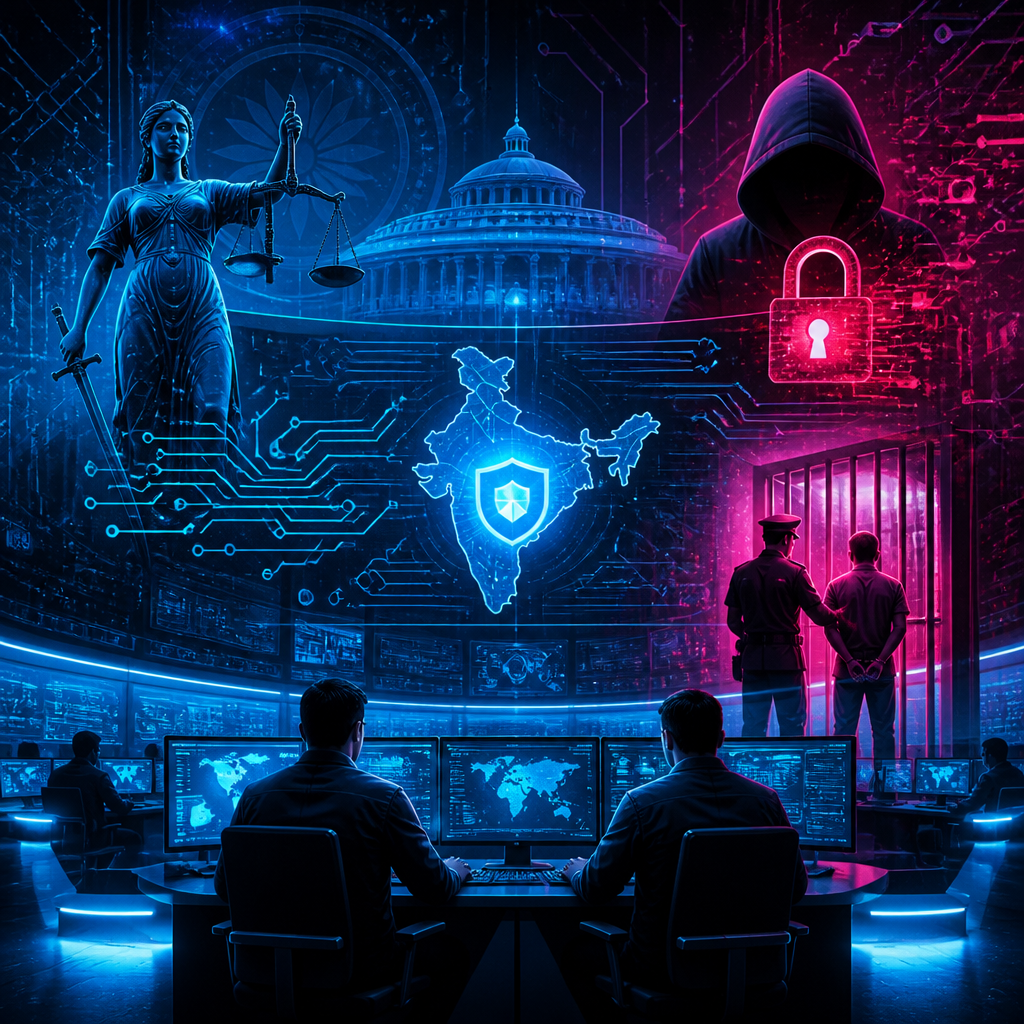 Cinematic poster for National Cybersecurity Mission Bill