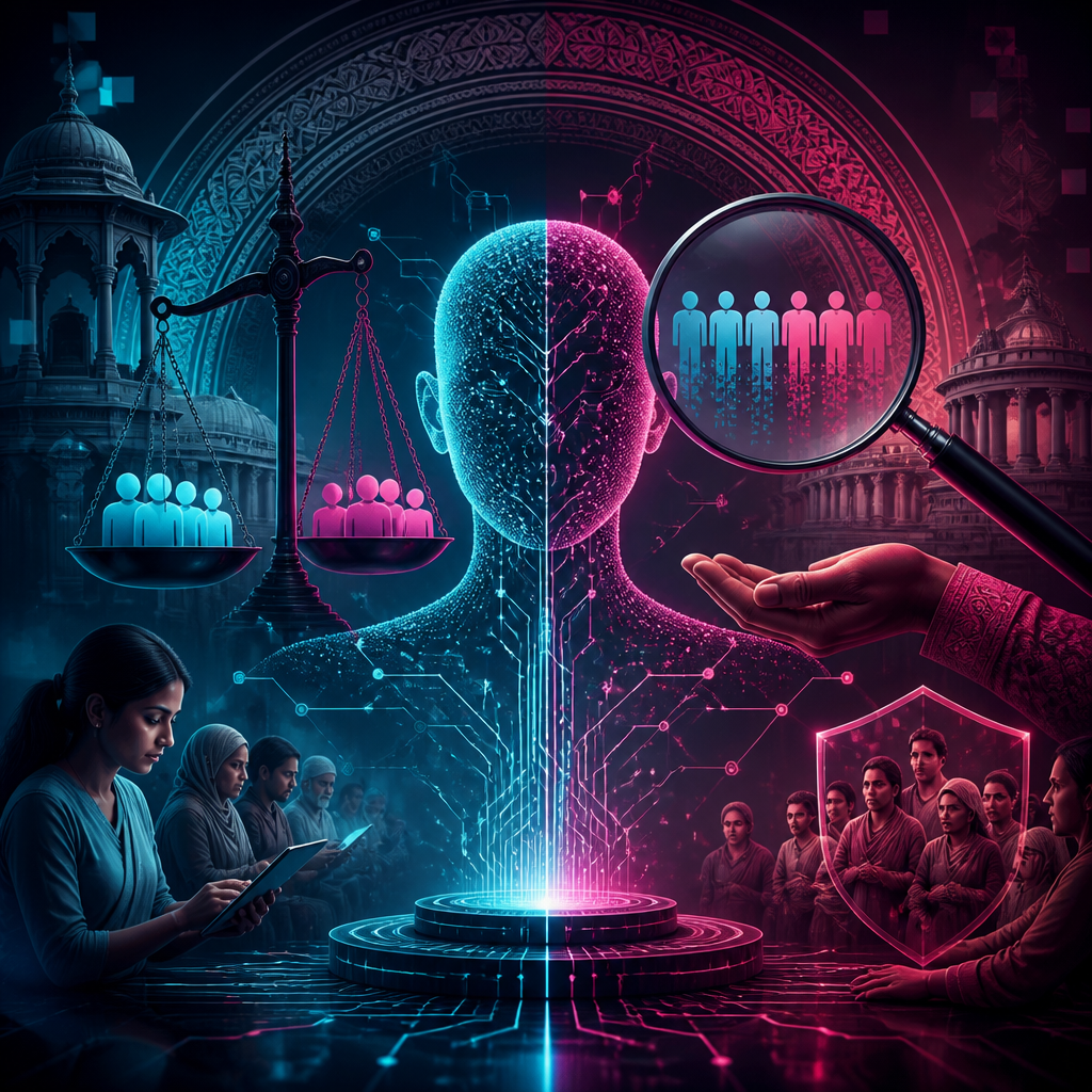 Cinematic poster for AI Governance & Ethics Bill