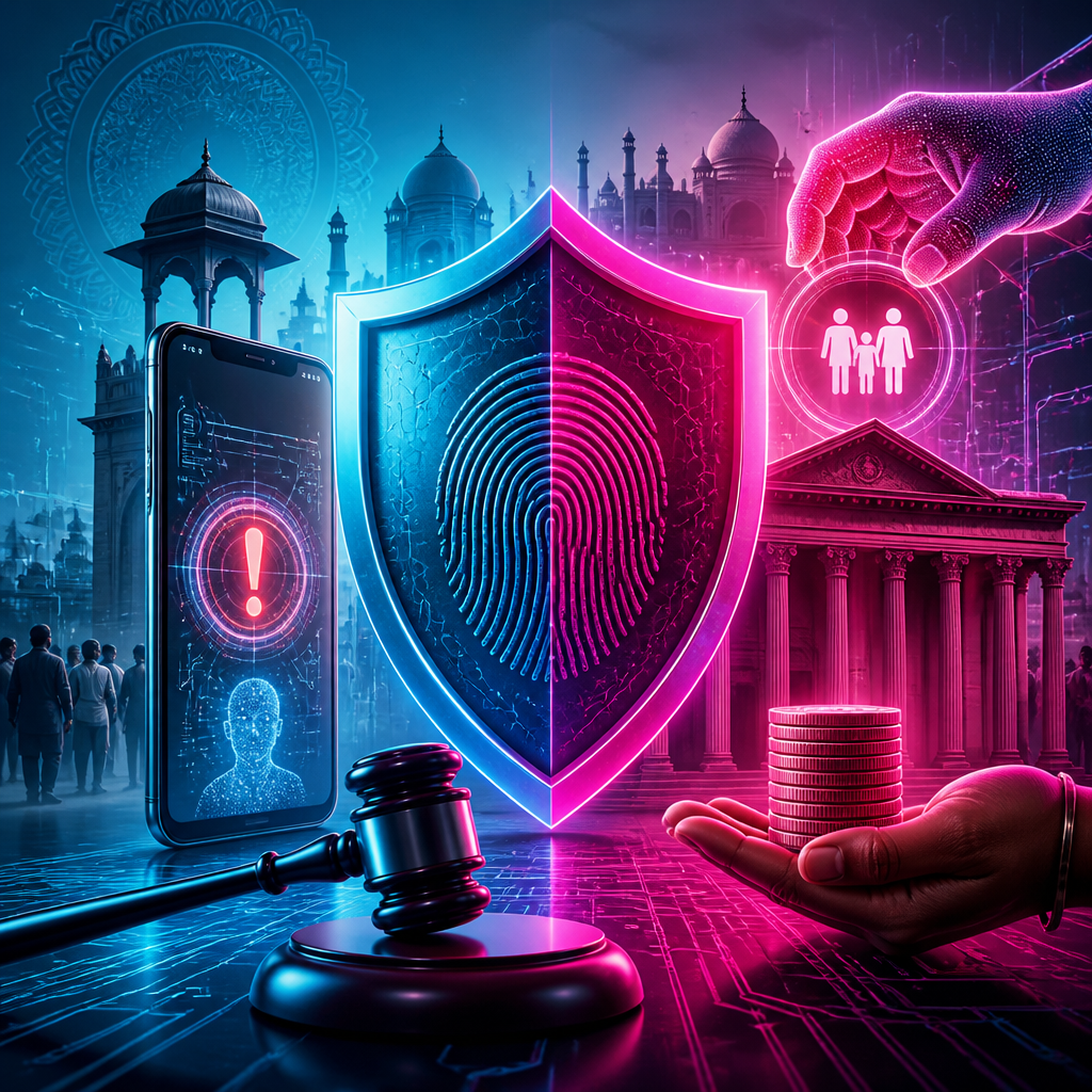 Cinematic poster for Digital Identity Fraud Protection Bill