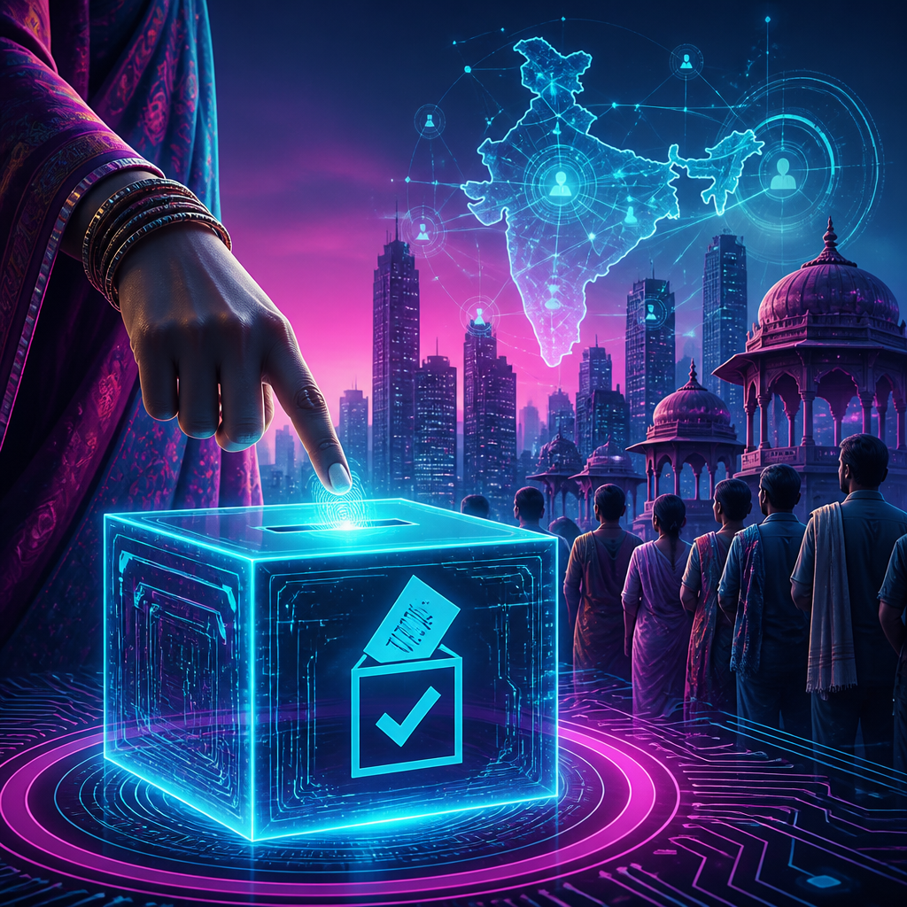 Cinematic poster for Digital Voting Pilot Bill