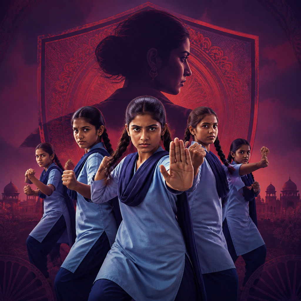 Cinematic poster for Free Self-Defense Education Bill